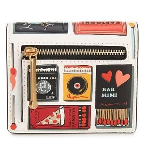 Kate Spade Morgan Bifold Embossed Leather Matchbox Wallet READ DESCRIP